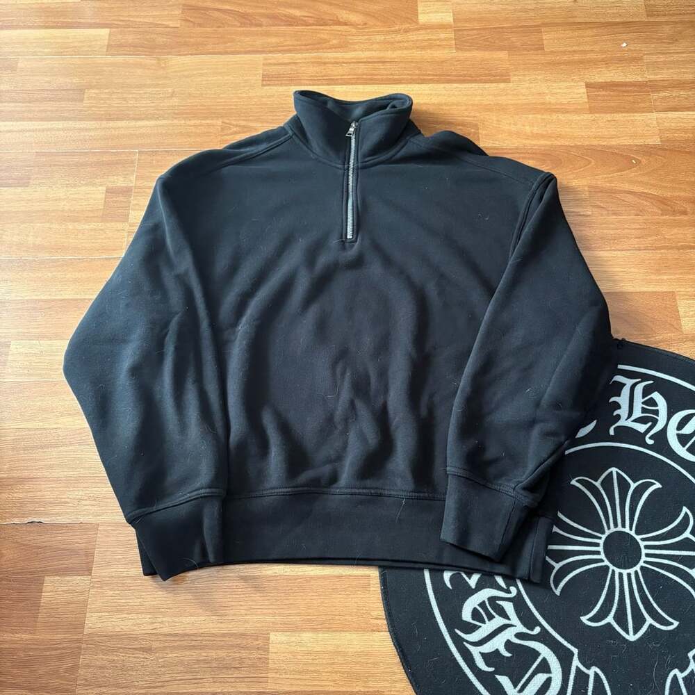 H&M Quarter-Zip Sweatshirt Black M